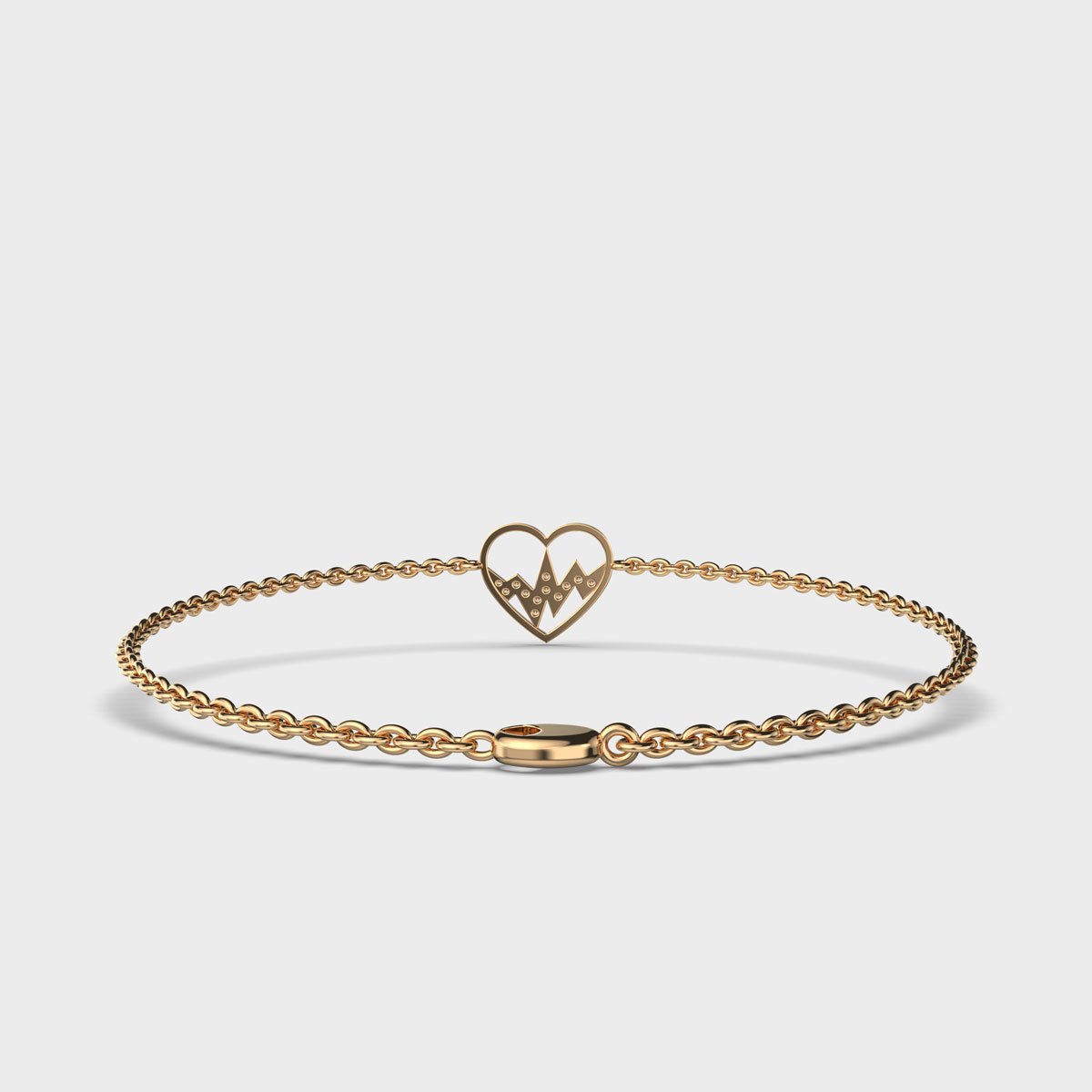 Heartbeat Diamond Bracelet - Image 3