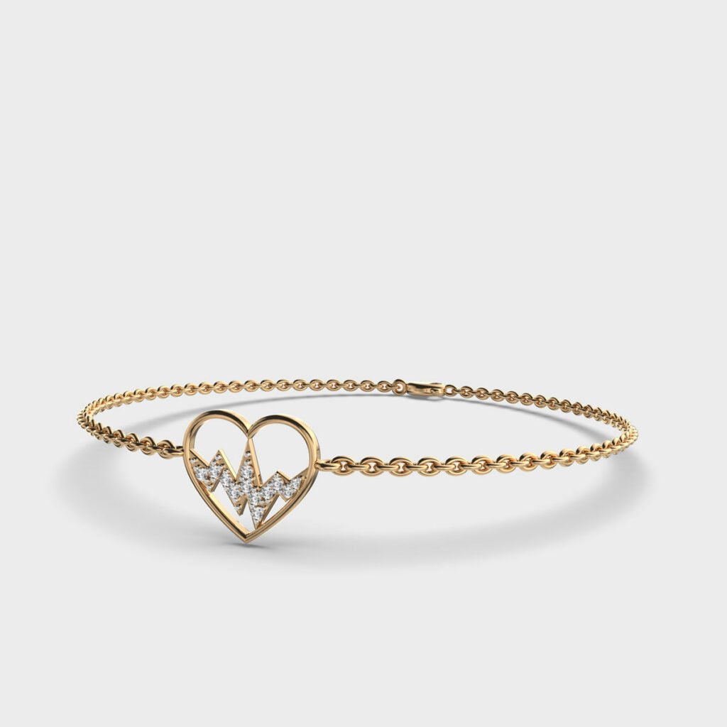 Heartbeat Diamond Bracelet - Image 2