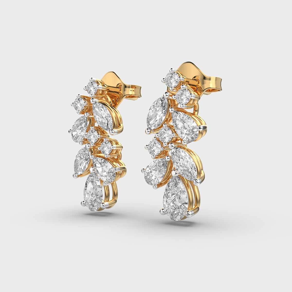 Classy Diamond Danglers - Image 2