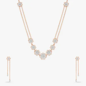 Dazzling Diamond Necklace Set