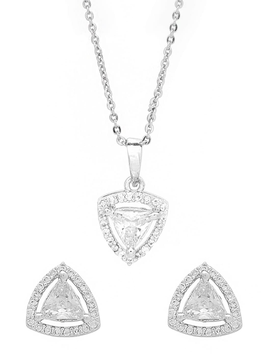 Trinity Spark Diamond Pendant Set - Image 2