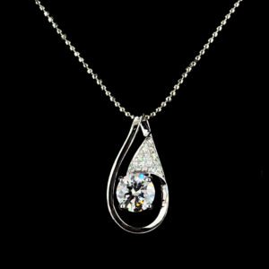 Celeste Oval Diamond Pendant