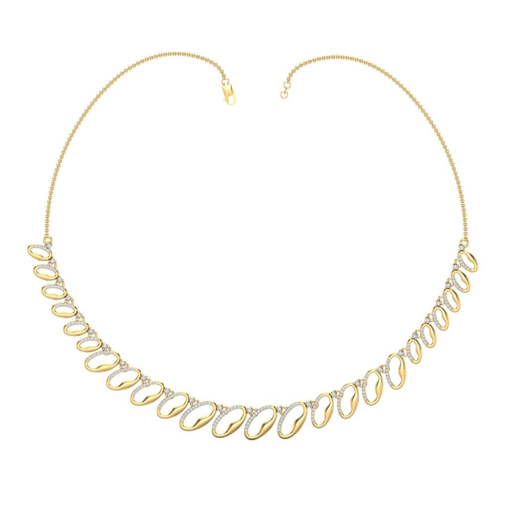 Elara Twist Diamond Necklace