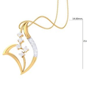 The Vanya Leaf Diamond Pendant