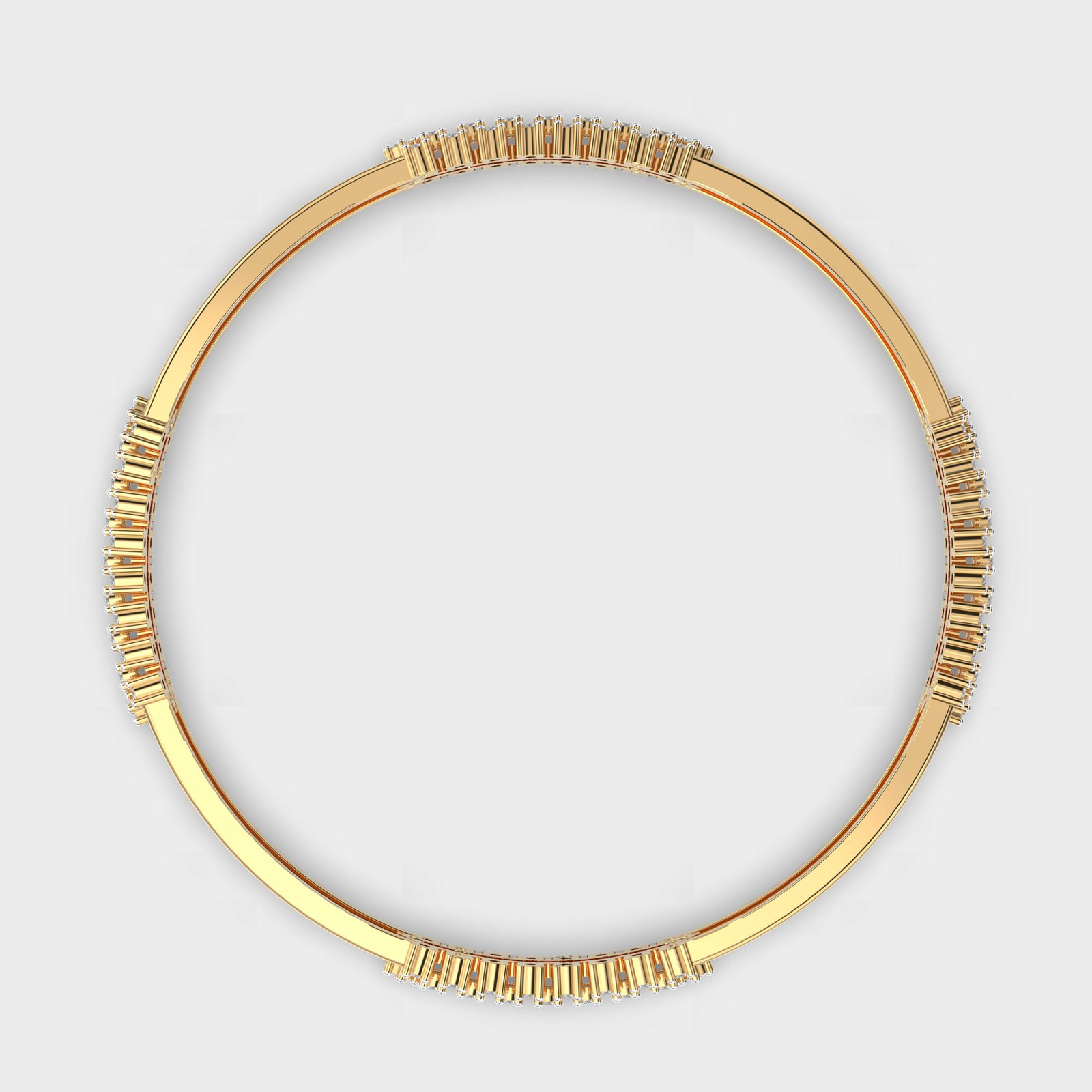 Radiant Rows Diamond Bangle - Image 3