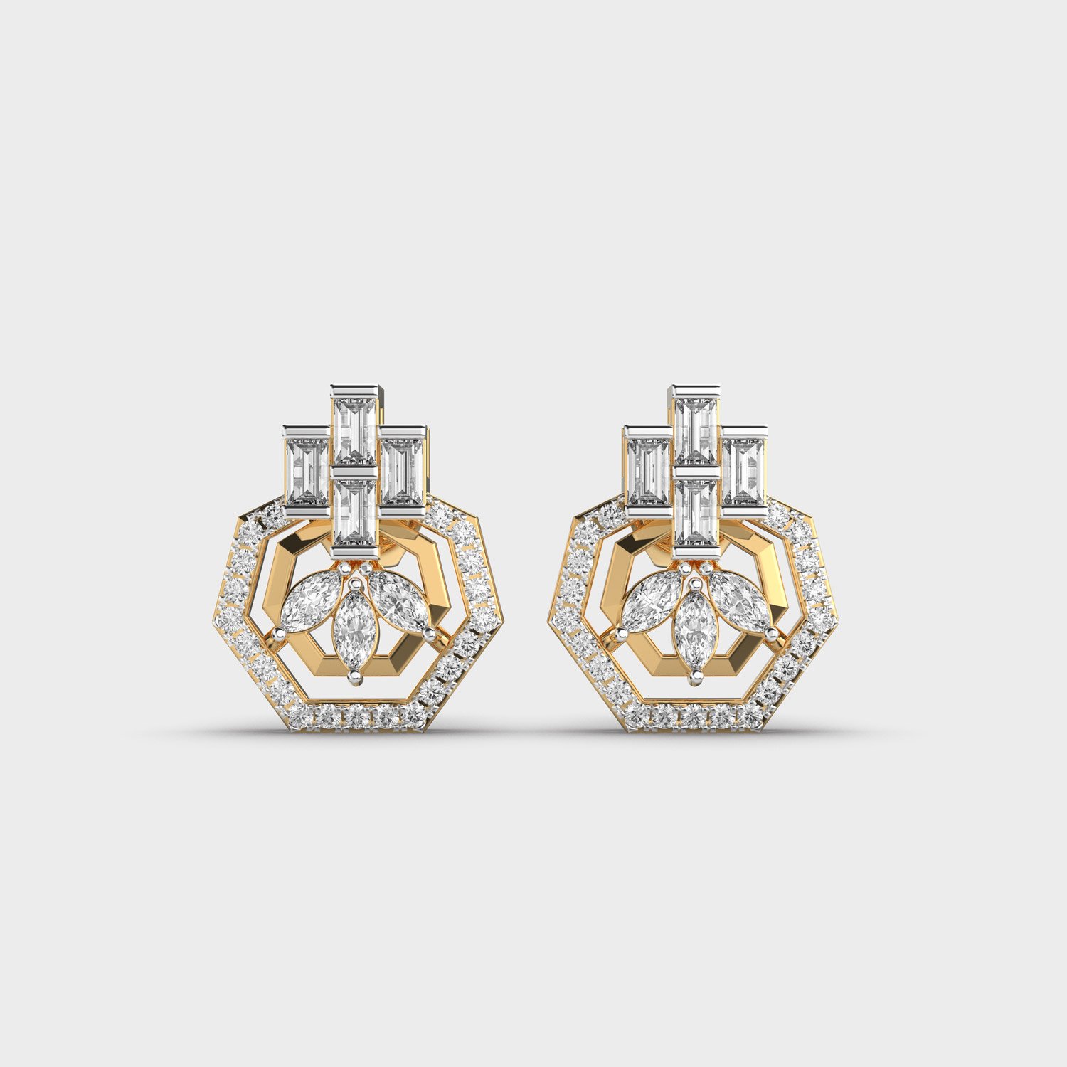 Charming Complexity Diamond Studs