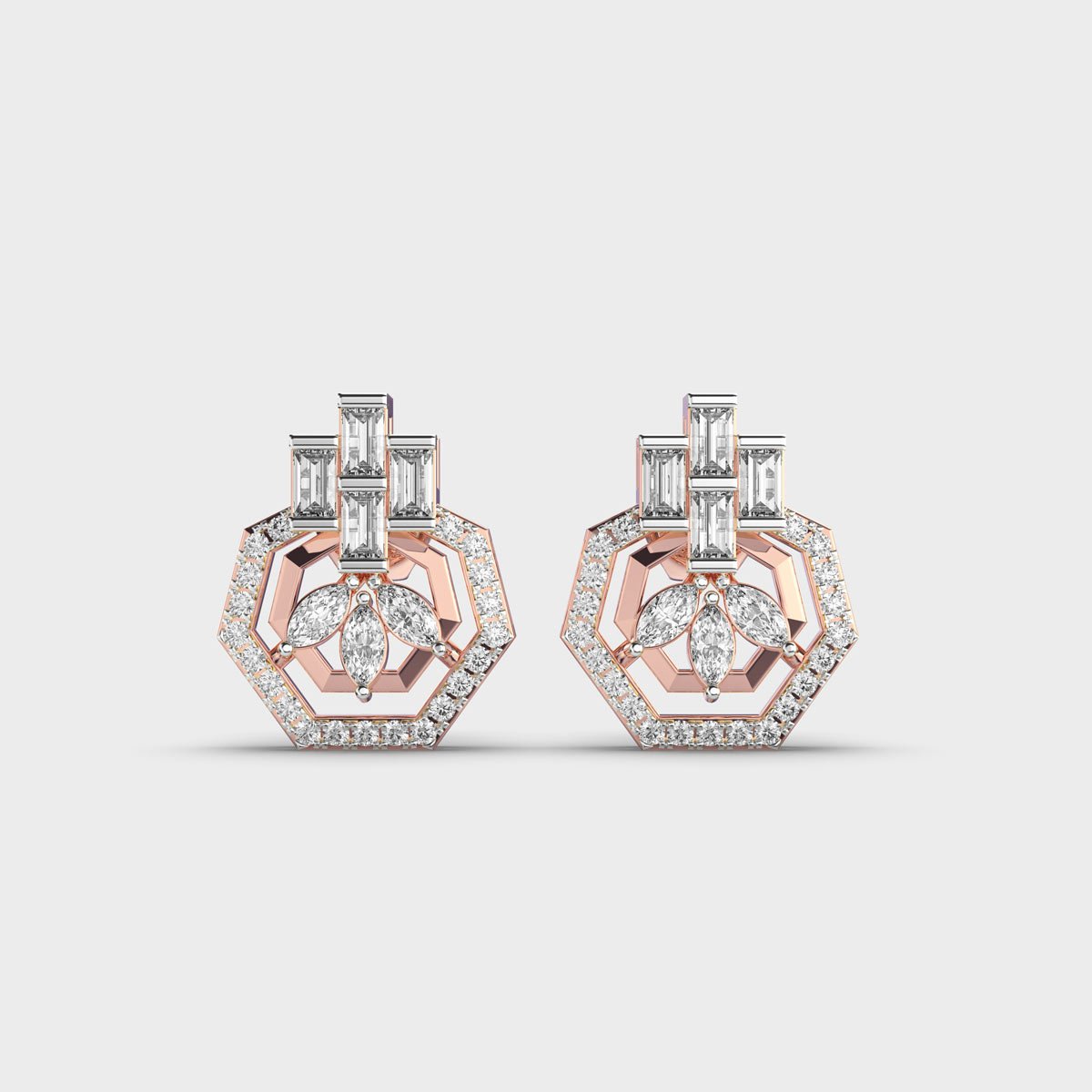Charming Complexity Diamond Studs - Image 6