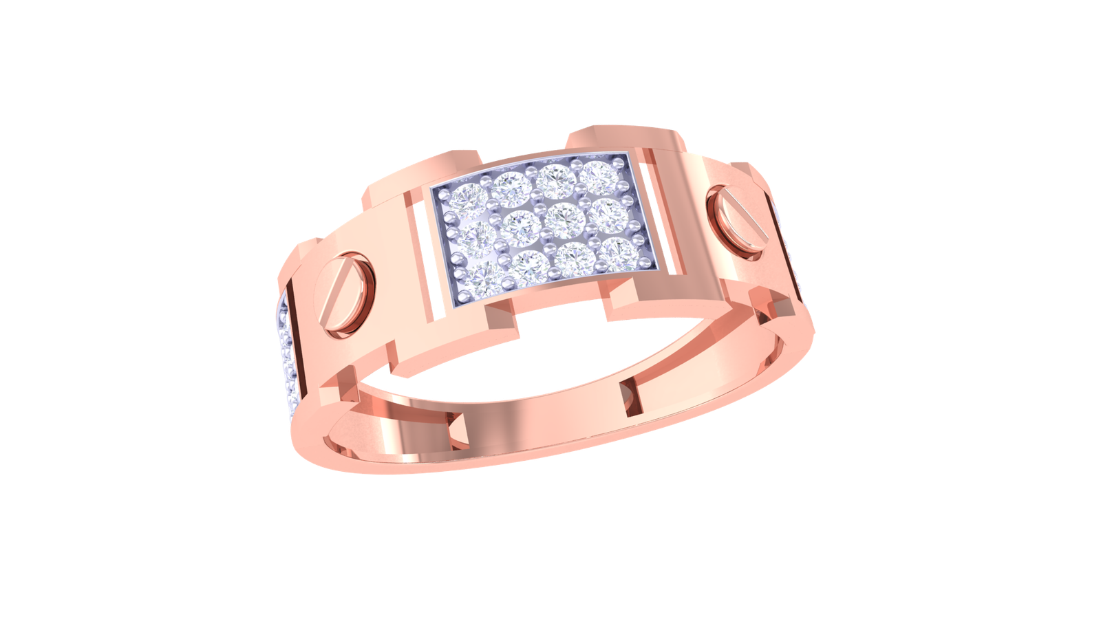 Regal Buckle Men's Ring