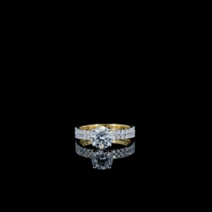 Celestia Dual Band Solitaire Ring