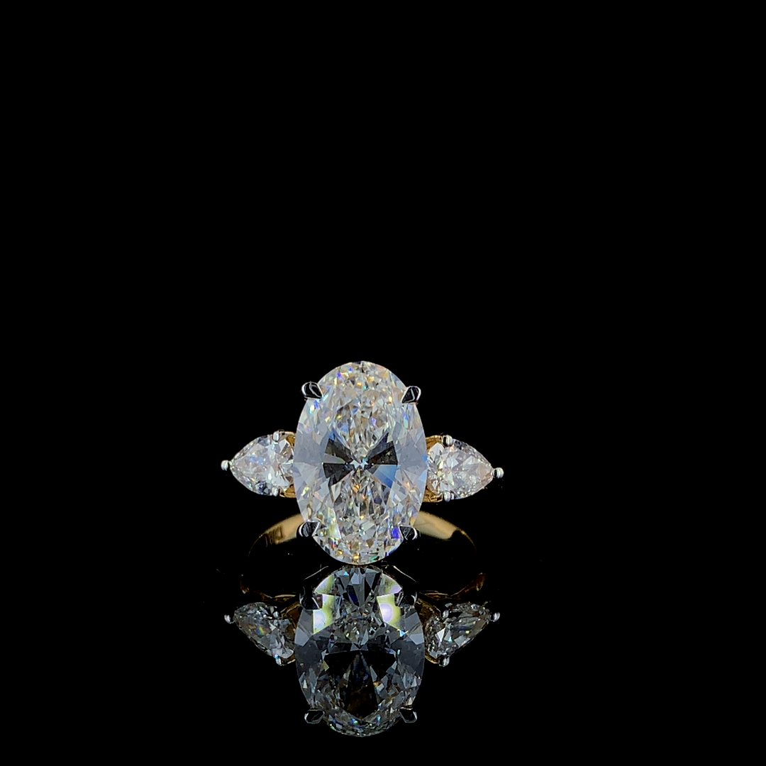 Eternal Grace Oval Trilogy Ring