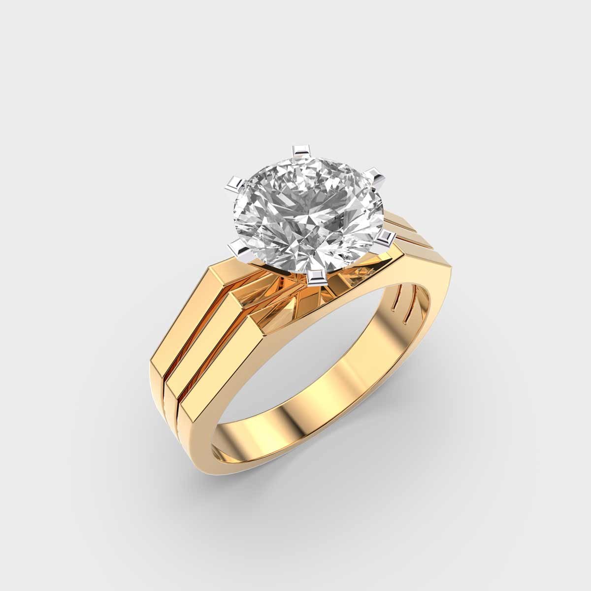 1.5 Carat Men’s Solitaire Band - Image 3