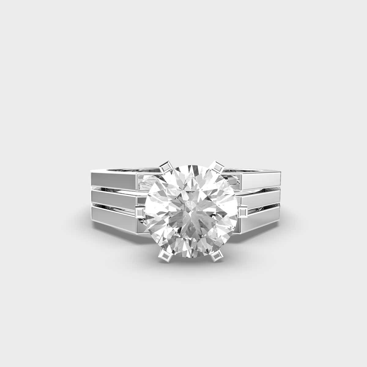 1.5 Carat Men’s Solitaire Band - Image 4