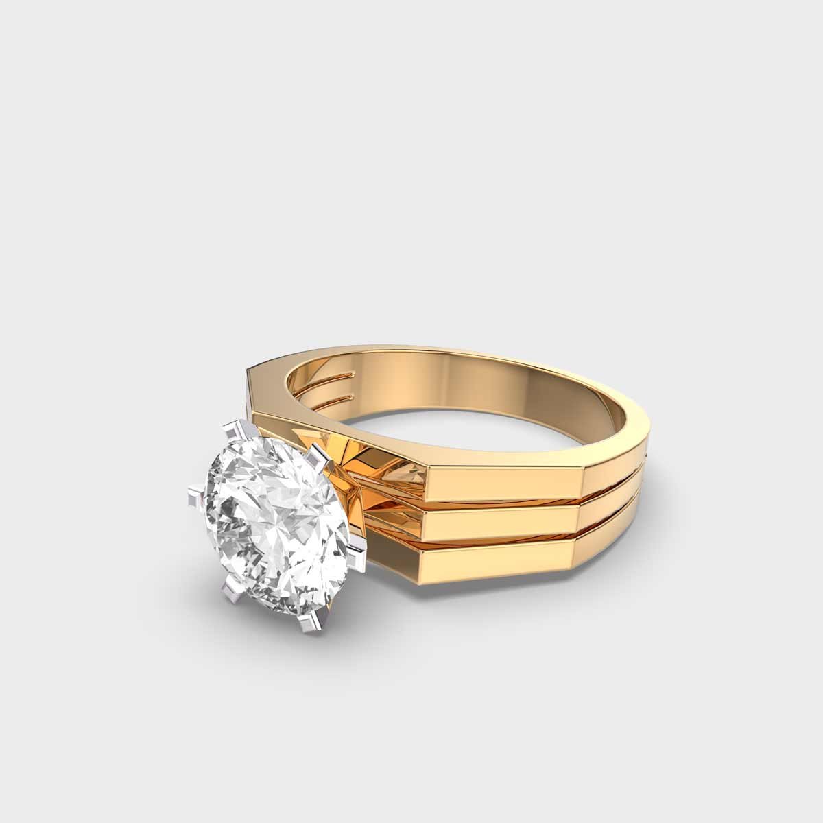 1.5 Carat Men’s Solitaire Band - Image 2