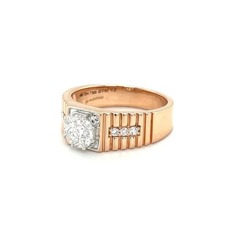 Imperial Rose – Men’s Diamond Statement Ring - Image 3